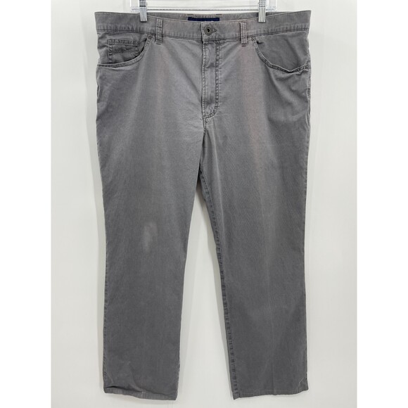 ALBERTO Gray Comfort Fit Tommy Surprise Pleated Casual Pants Size 40x34 - Picture 1 of 6